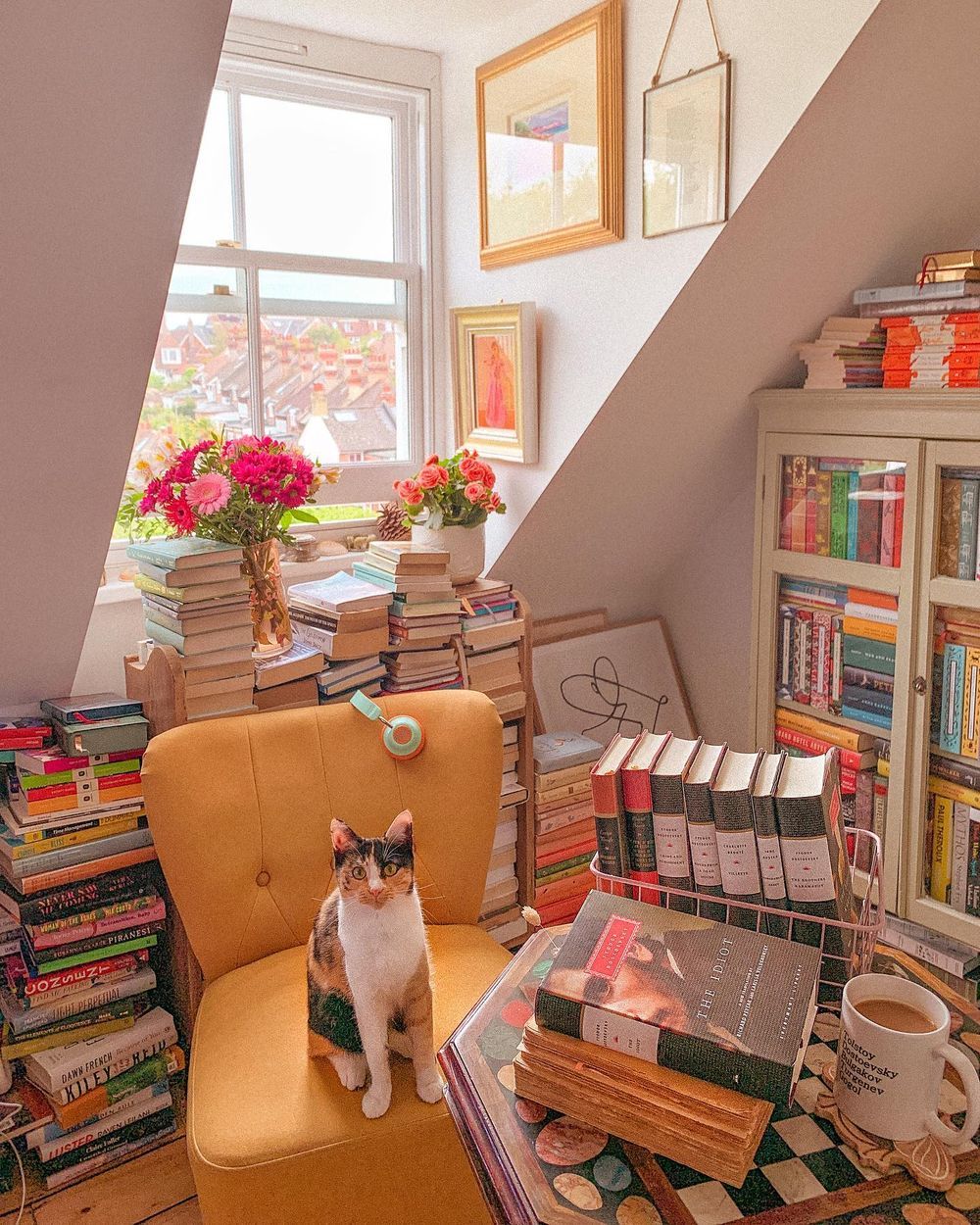 Home library ideas colorful