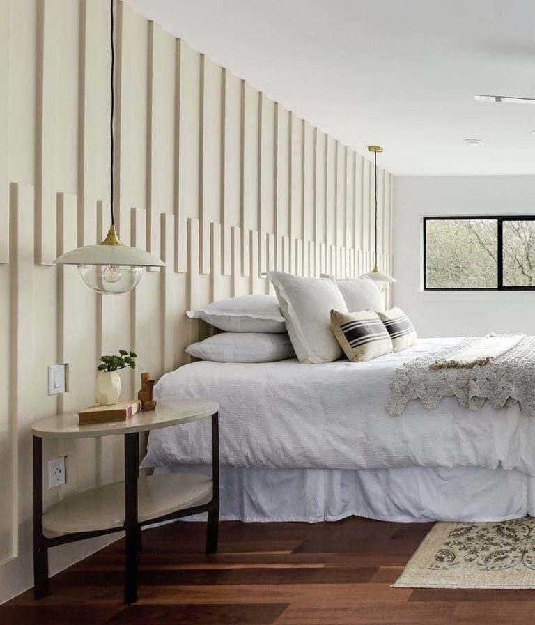 Interior wall ideas Cream Wood Slats