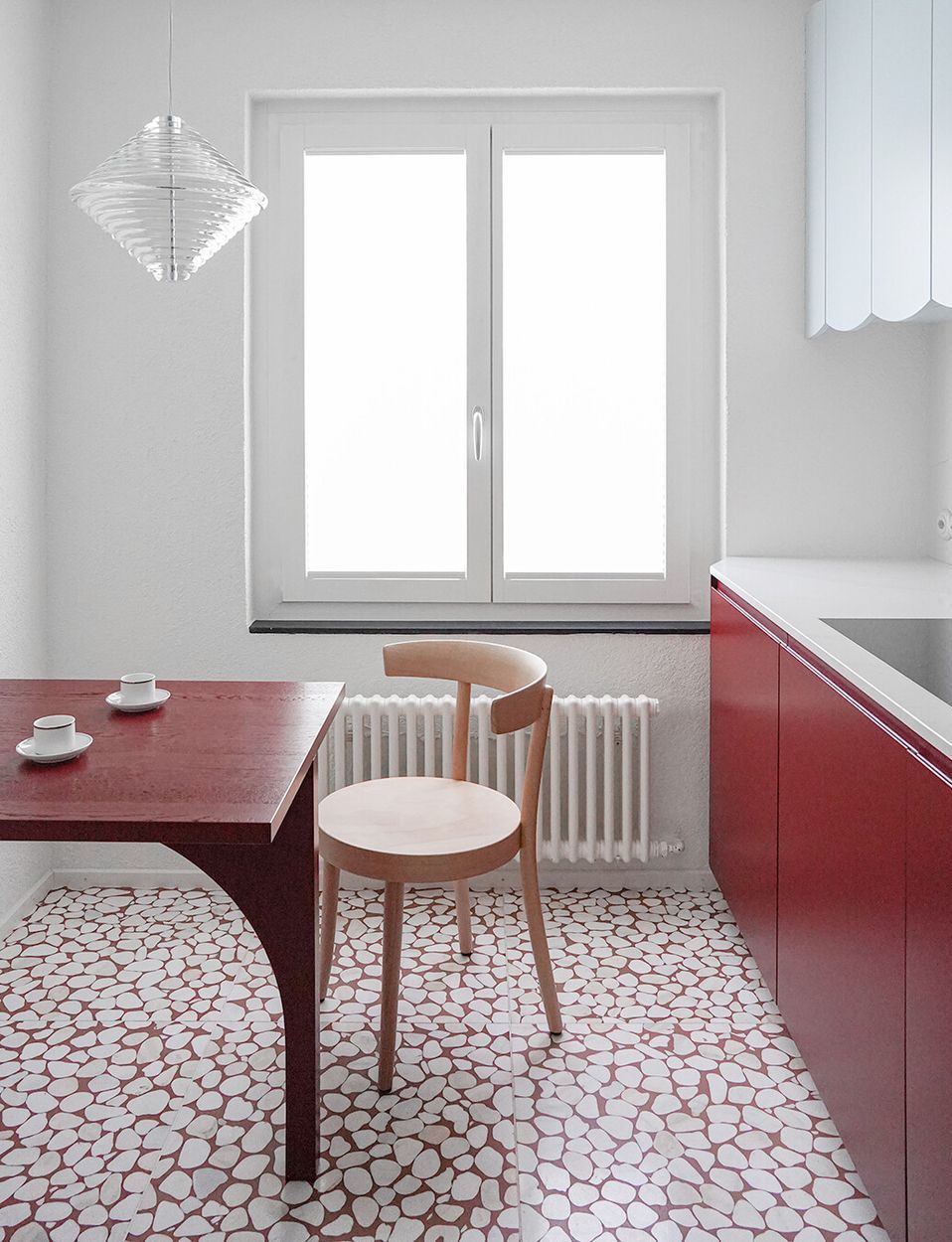 Kitchen floor design Terrazzo tile 