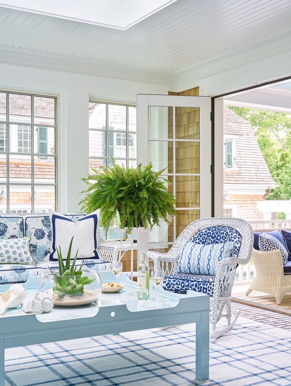 Sunroom ideas French Doors Open Out to Deck