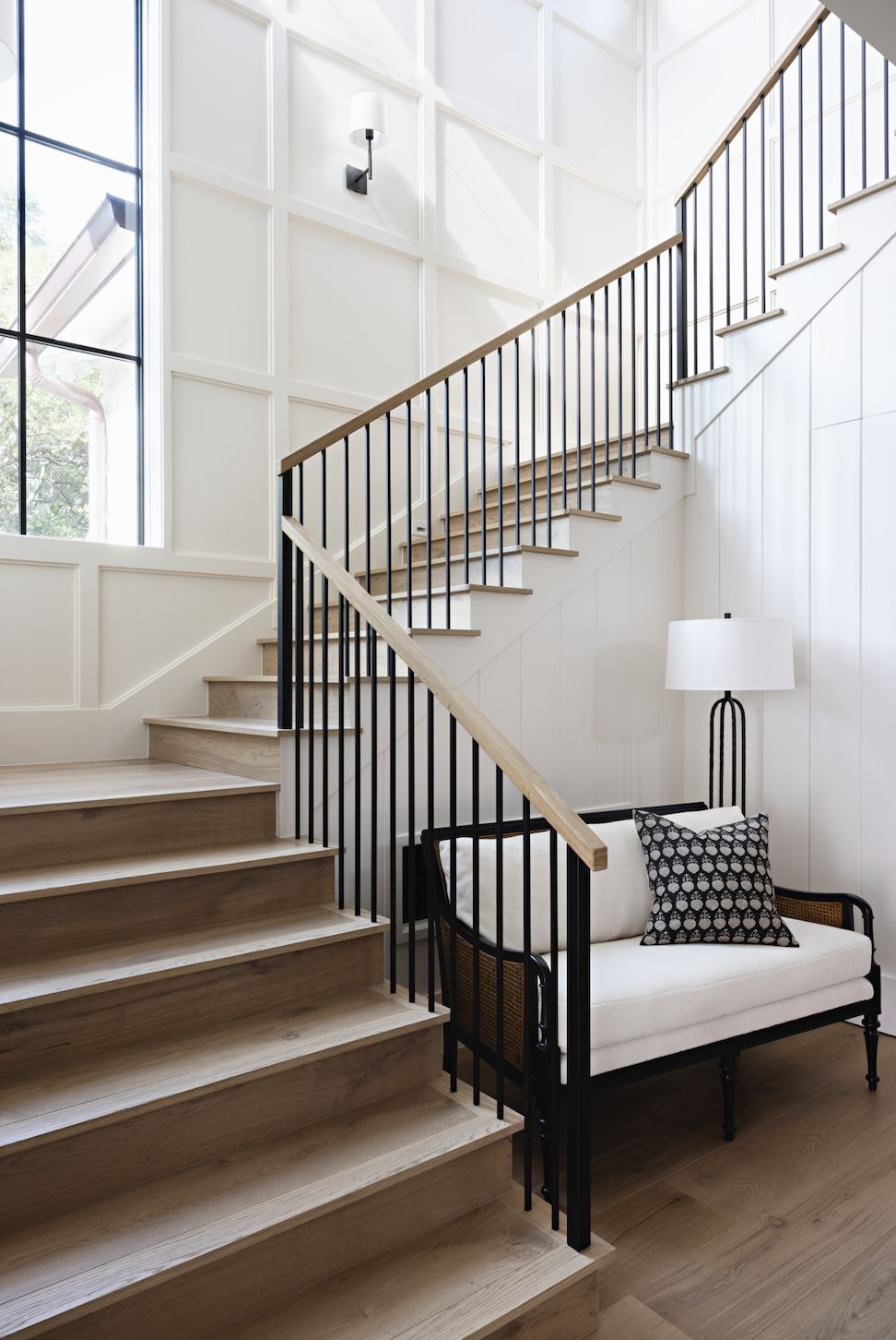 Farmhouse staircase ideas intimatelivinginteriors