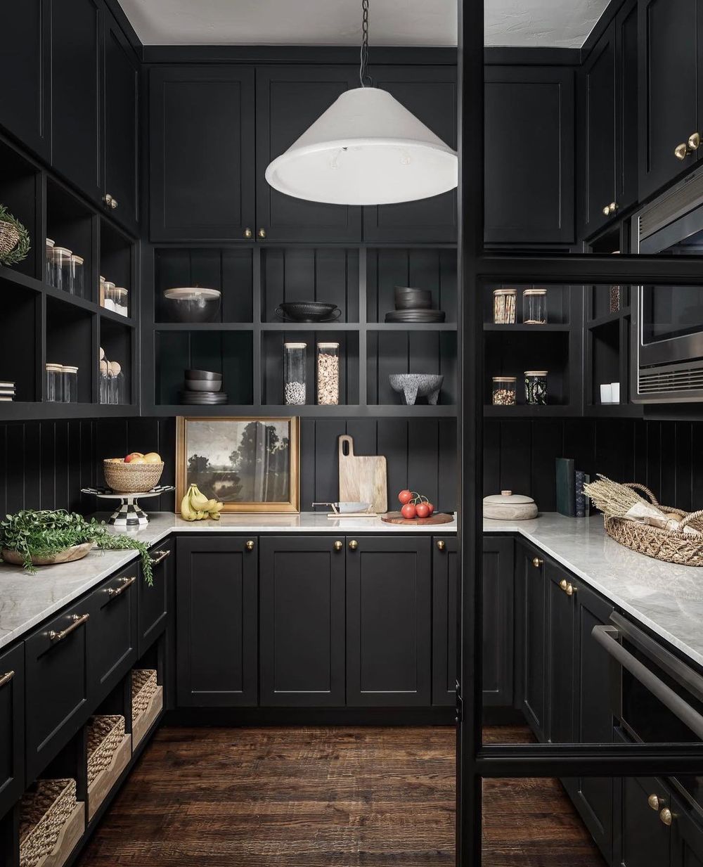 Kitchen pantry ideas black 