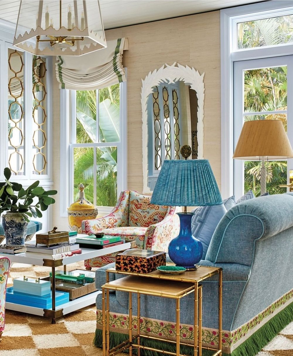 Traditional Beach home living room design @johnsonsokol