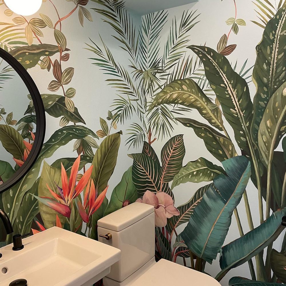 Tropical wallpaper ideas