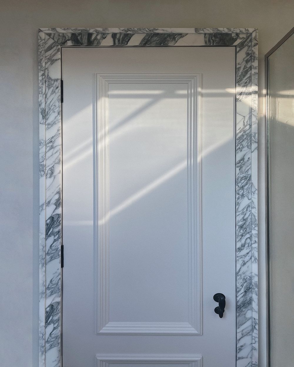 Marble doorway trim 