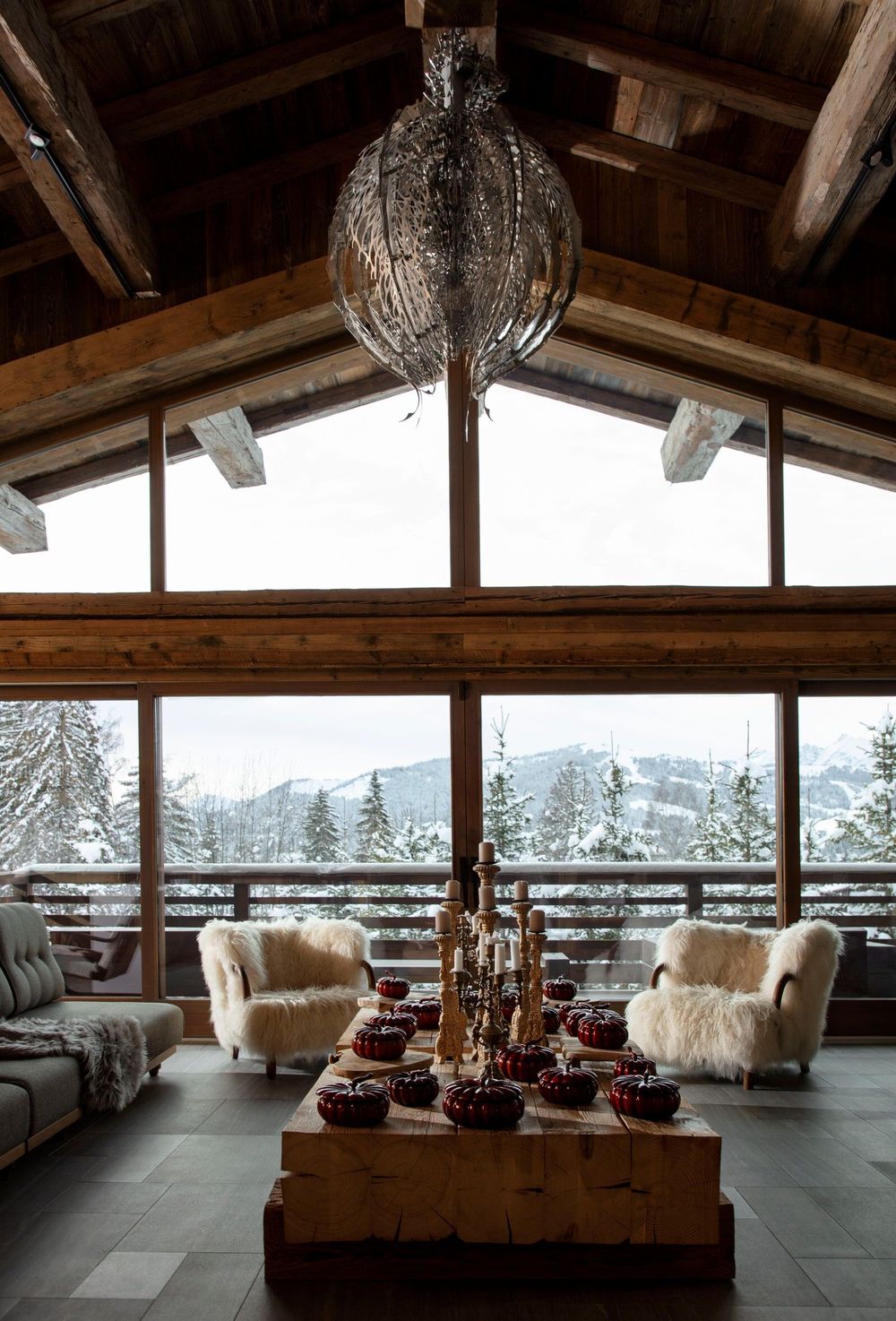 19 Cozy Ski Chalet Living Room Design Ideas