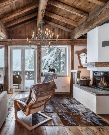 19 Cozy Ski Chalet Living Room Design Ideas