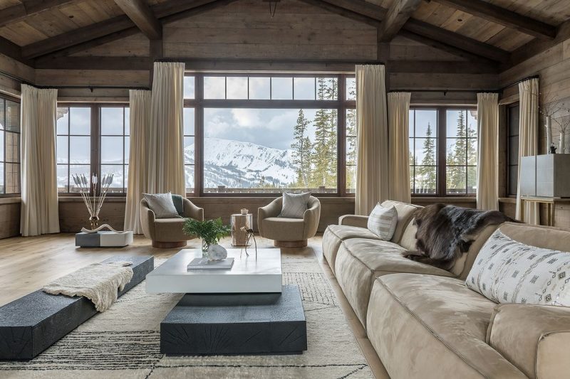 19 Cozy Ski Chalet Living Room Design Ideas