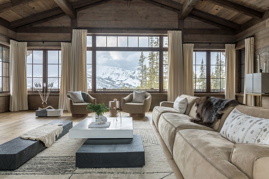 Ski chalet living room pearsondesigngroup