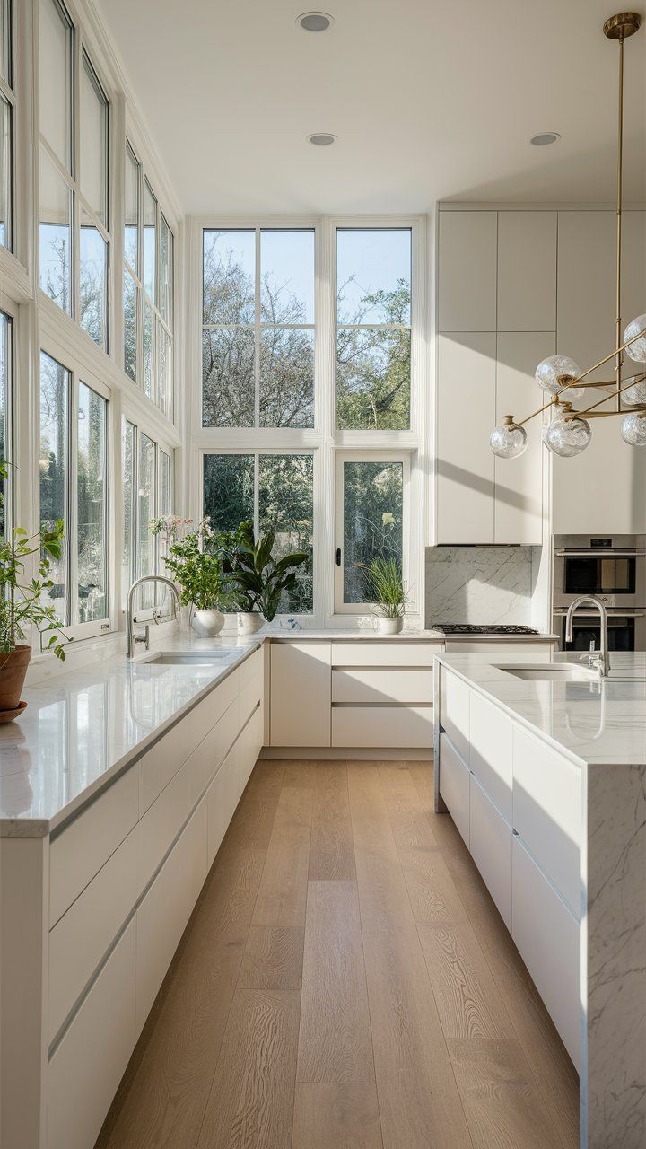 White kitchen modern design concept curatedinterior