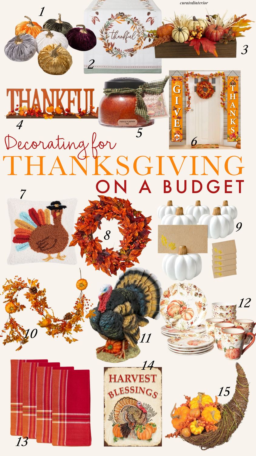 Decorating for Thanksgiving on a Budget with Wayfair