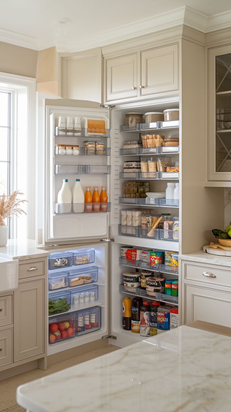 Kitchen Organization Ideas Clear Storage Bins