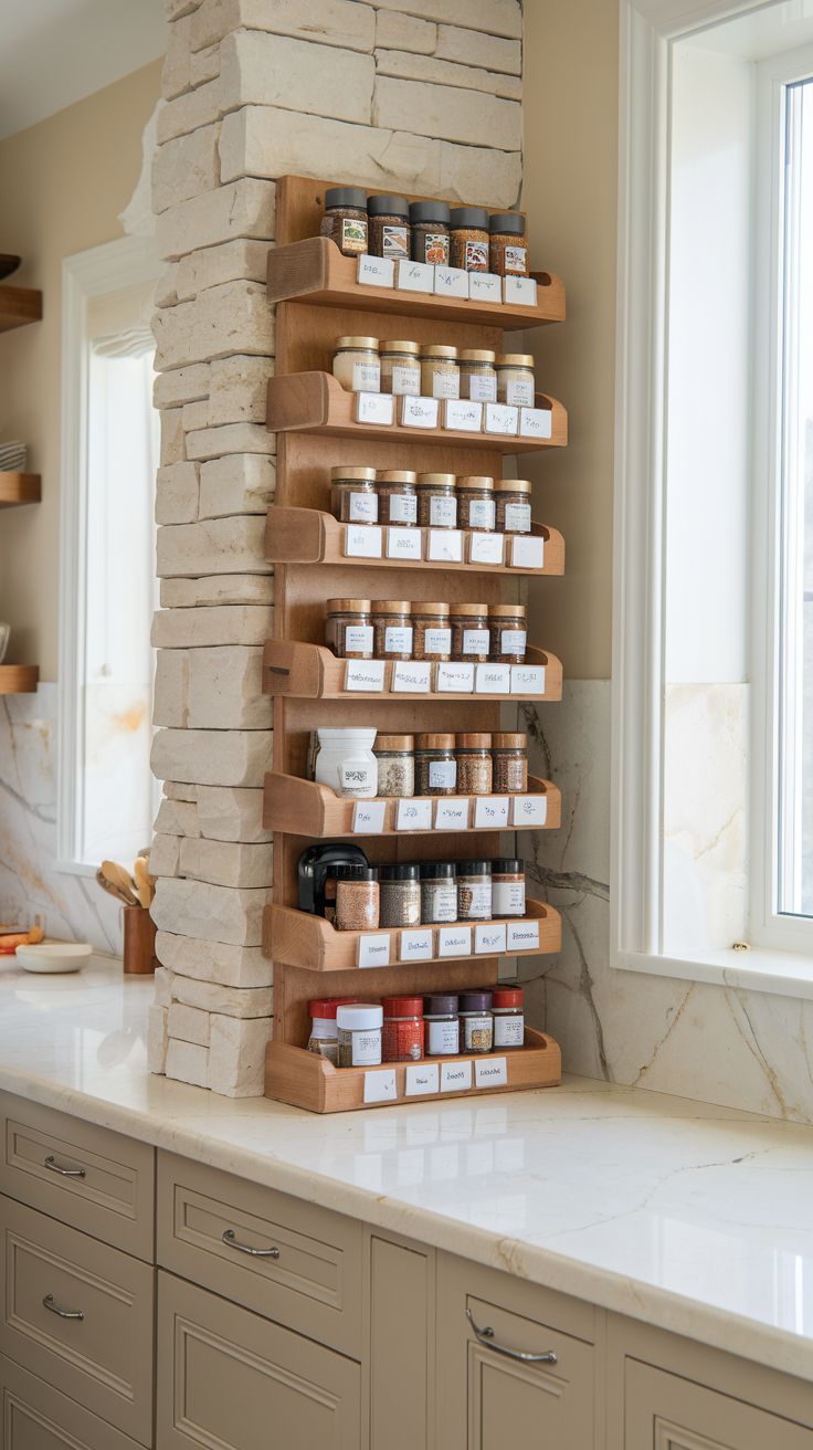 Kitchen Organization Ideas Spice Rack