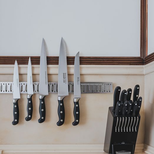 Kitchen Organization Ideas Vertical Knife Block