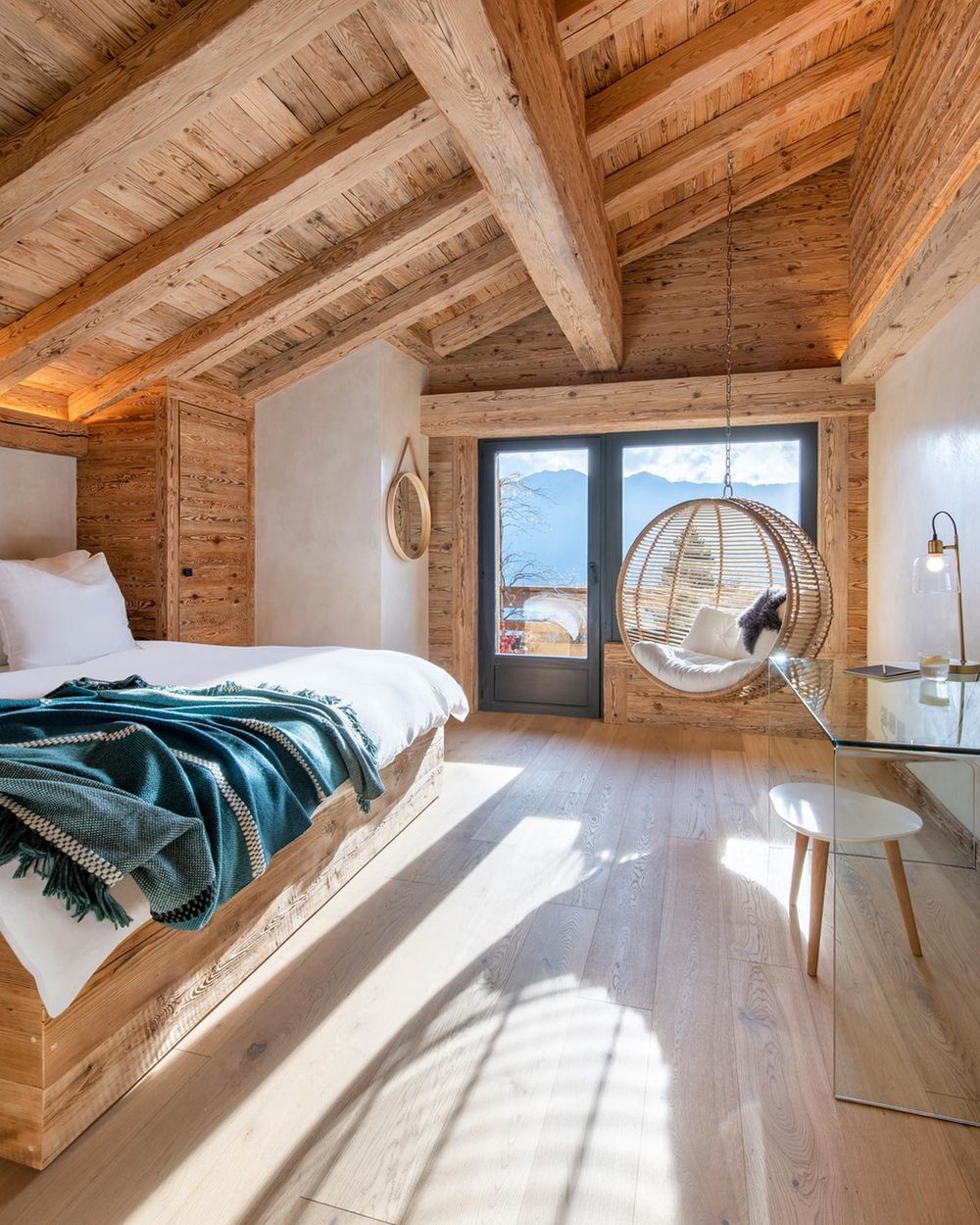 Ski Chalet Bedroom Hanging Chair 