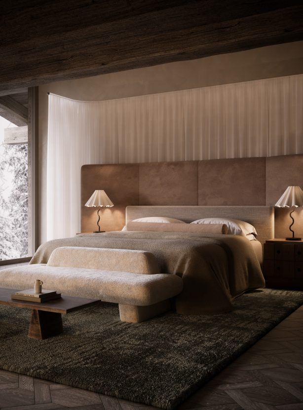 Ski chalet bedroom bandaproperty