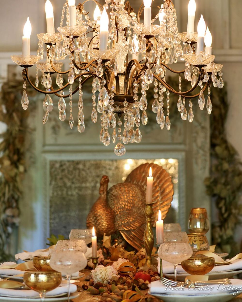 Thanksgiving Dining Room decor ideas frenchcountrycottage