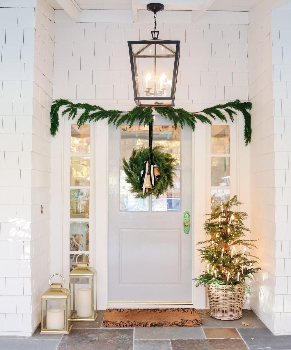 Christmas Front Door Decor modernglamhome