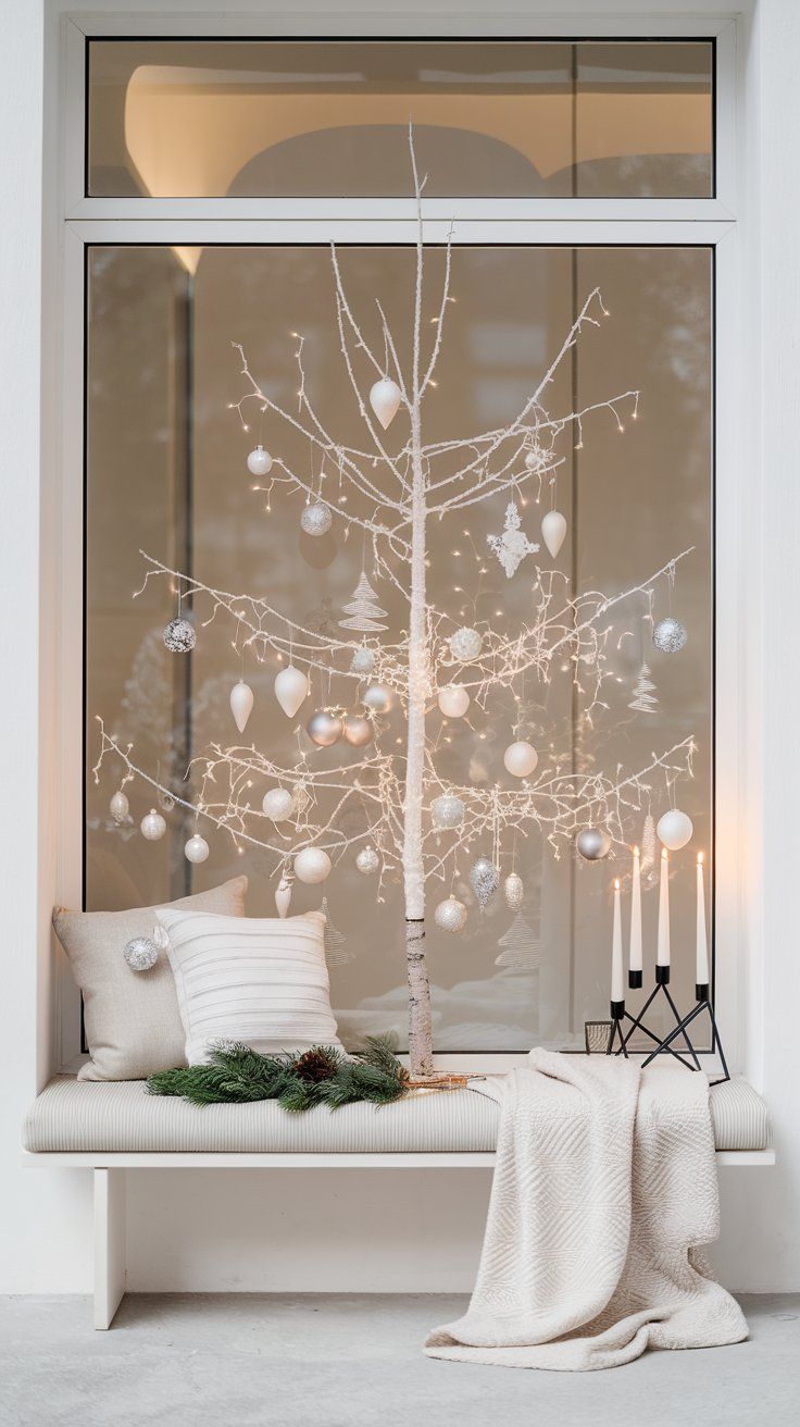 Christmas Window Display Modern Scandinavian Minimalism