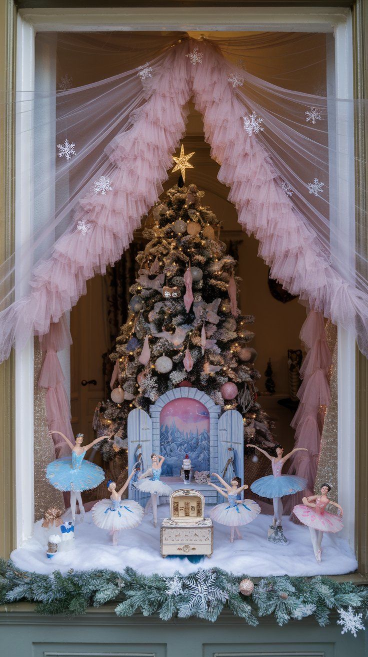 Christmas Window Display Nutcracker Ballet theme