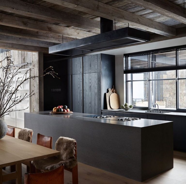 black kitchens rustic wood ceiling oliviawilliamsstudio