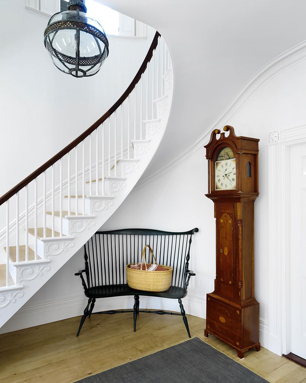 grandfather clock traditional entryway decor