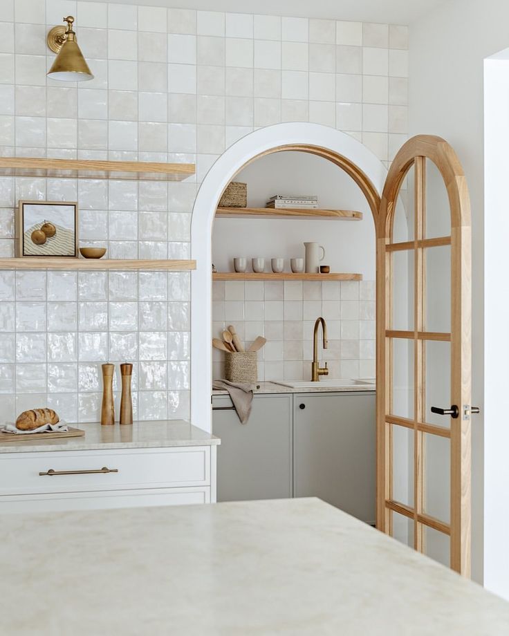 kitchen pantry door ideas arched glass pane