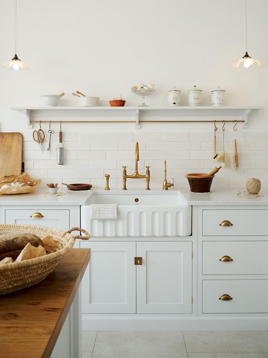 kitchen backsplash ledge wood and subway tile devolkitchens