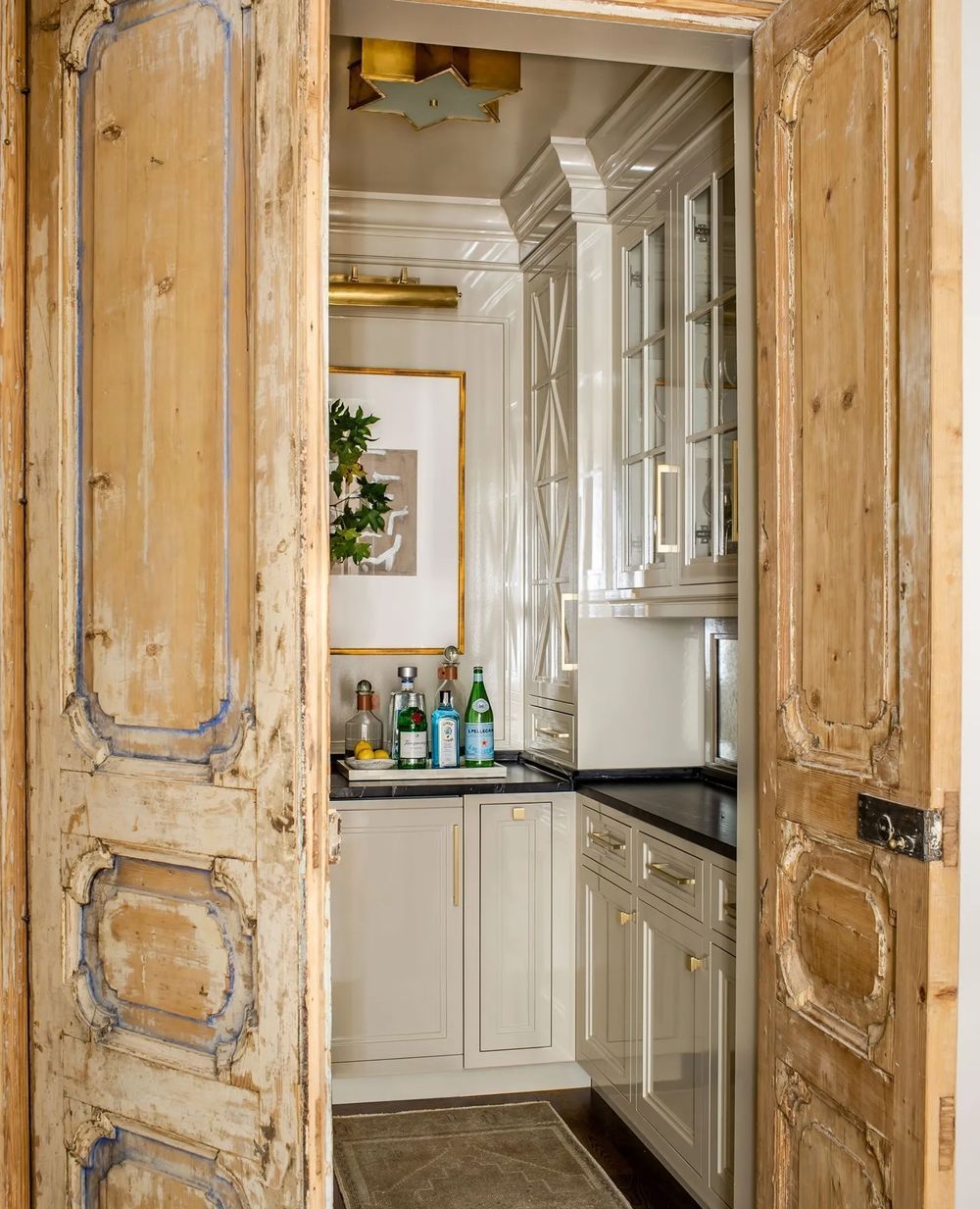 kitchen pantry door ideas reclaimed salvage wood ashleygilbreathinteriordesign