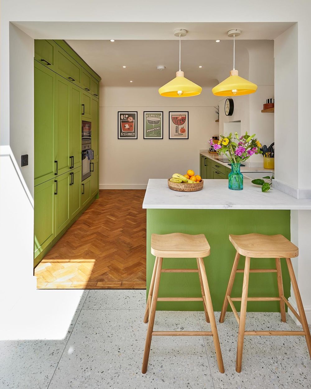 Lime green kitchen cabinets carlaelliman.jpg