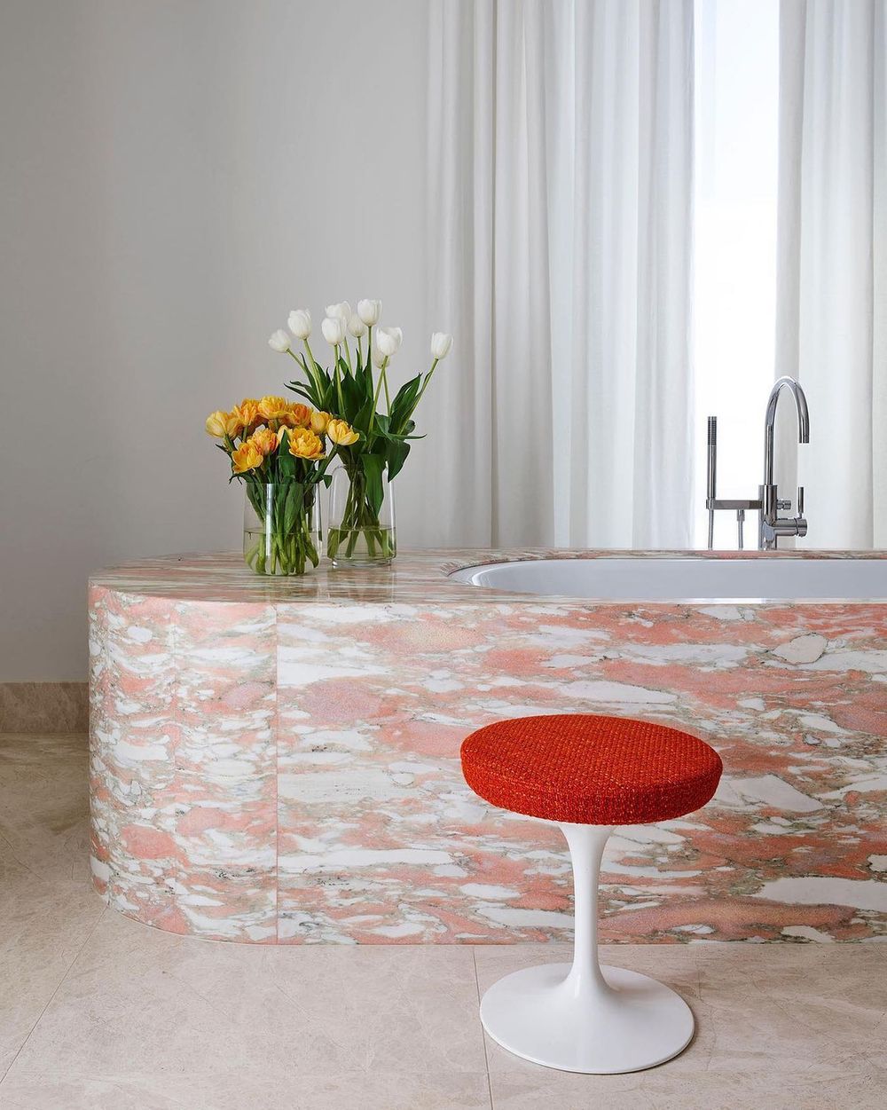 pink marble bathtub norwegianrosemarble