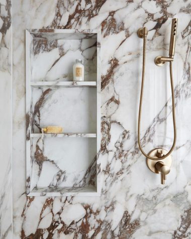 shower niche marble 3 shelves studiono 33