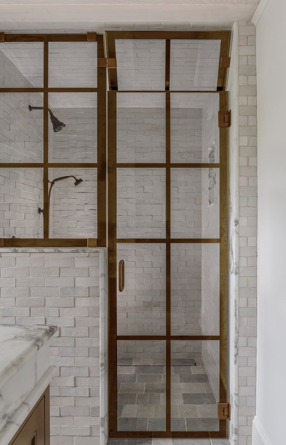 Enclosed shower ideas coletteinteriors