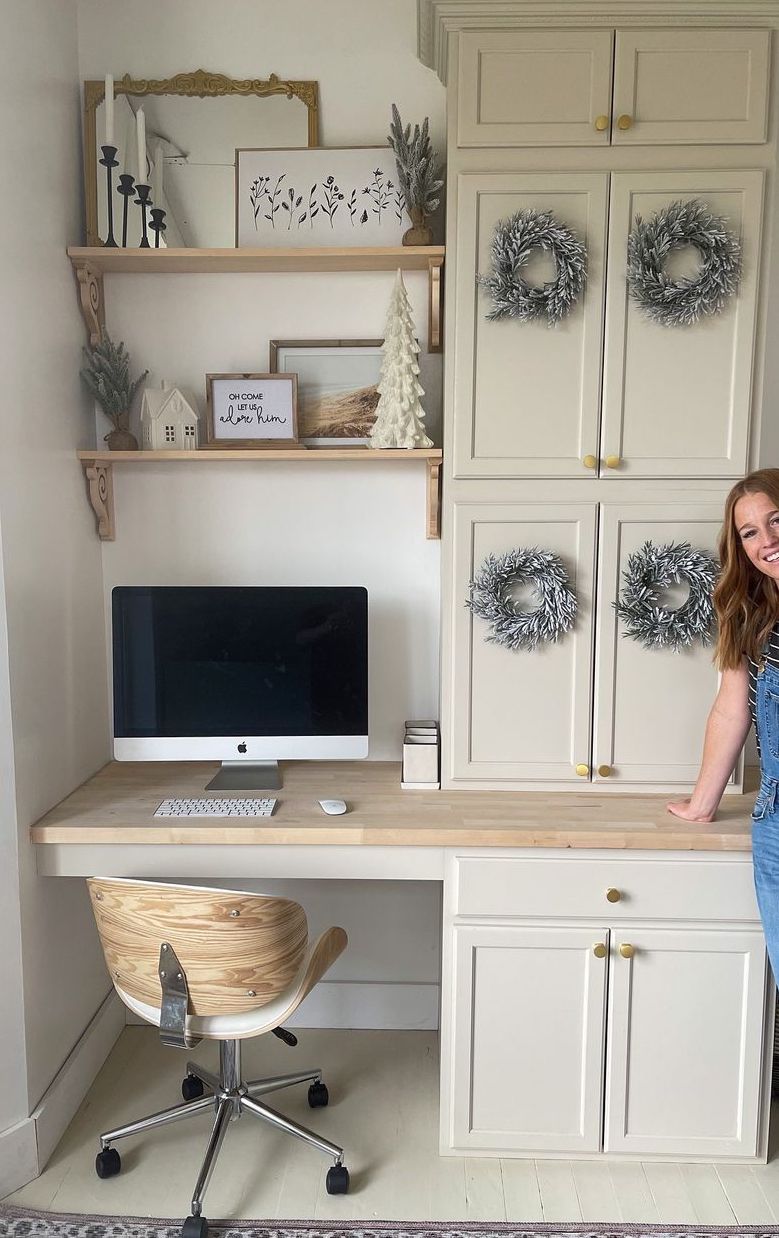 Built in office desk ideas builds_by_kristen