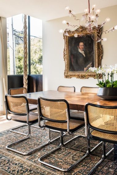 Cane side chairs via Antonio Martins Design