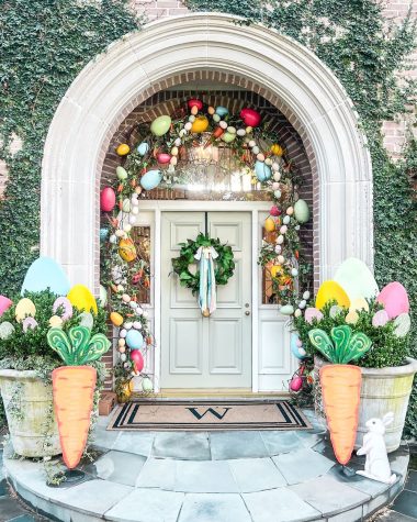 Easter front porch ladylanes
