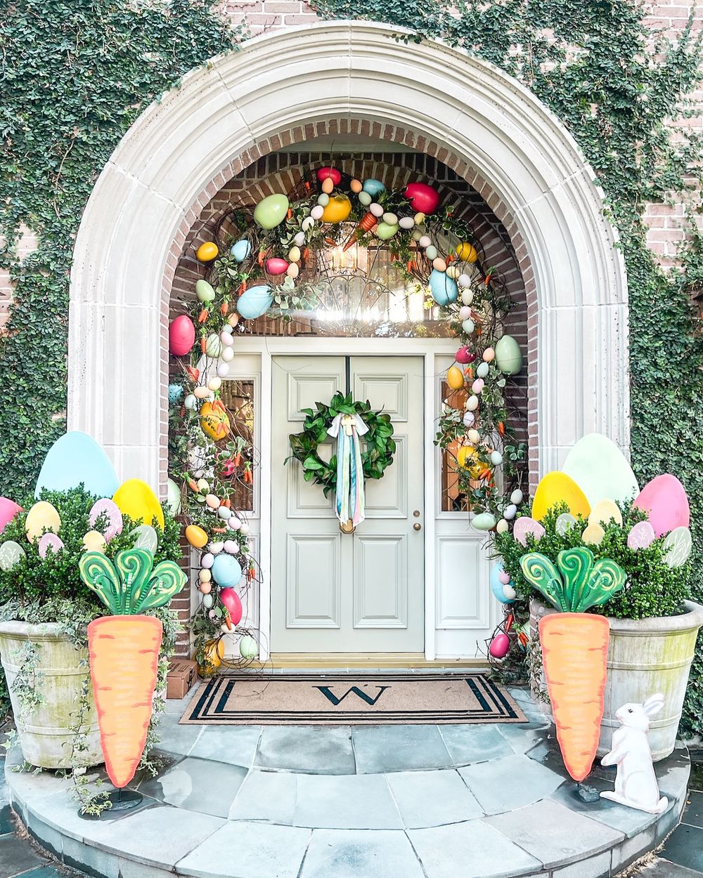 Easter front porch ladylanes