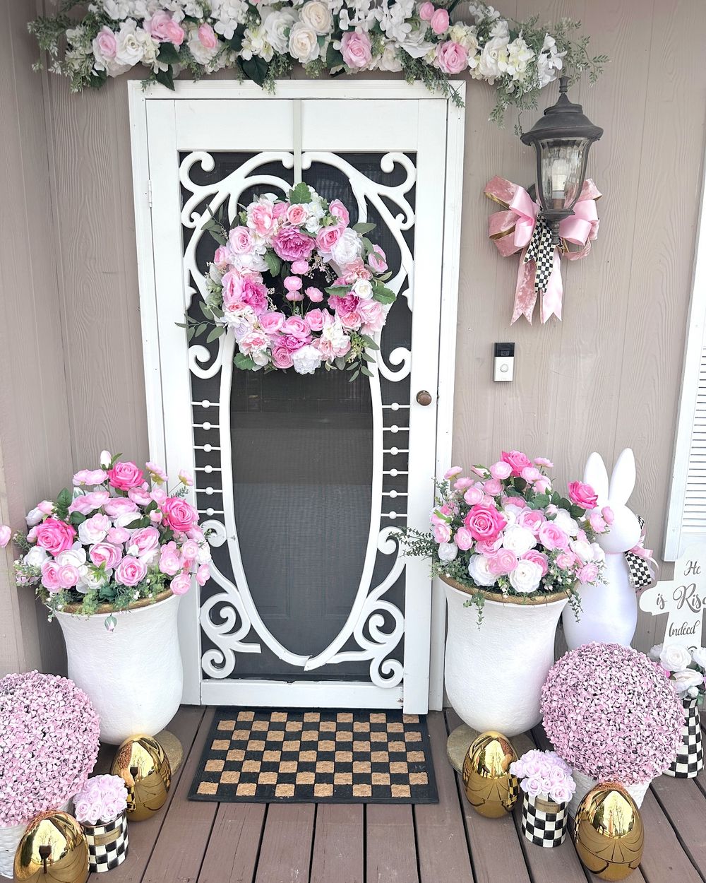 Easter front porch oliviasromantichome