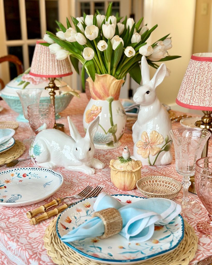Easter table setting addictedtochina