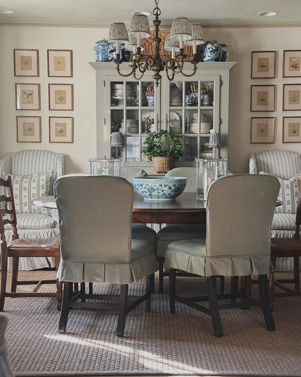 English country wall decor ideas Floral drawings nineandsixteen