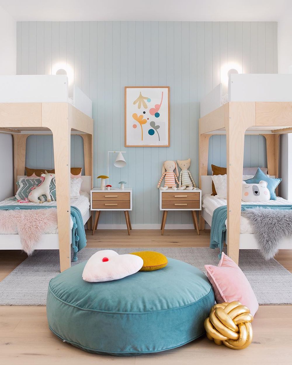 Scandinavian Kids Room design Bunk beds @oh.eight_.oh_.nine_