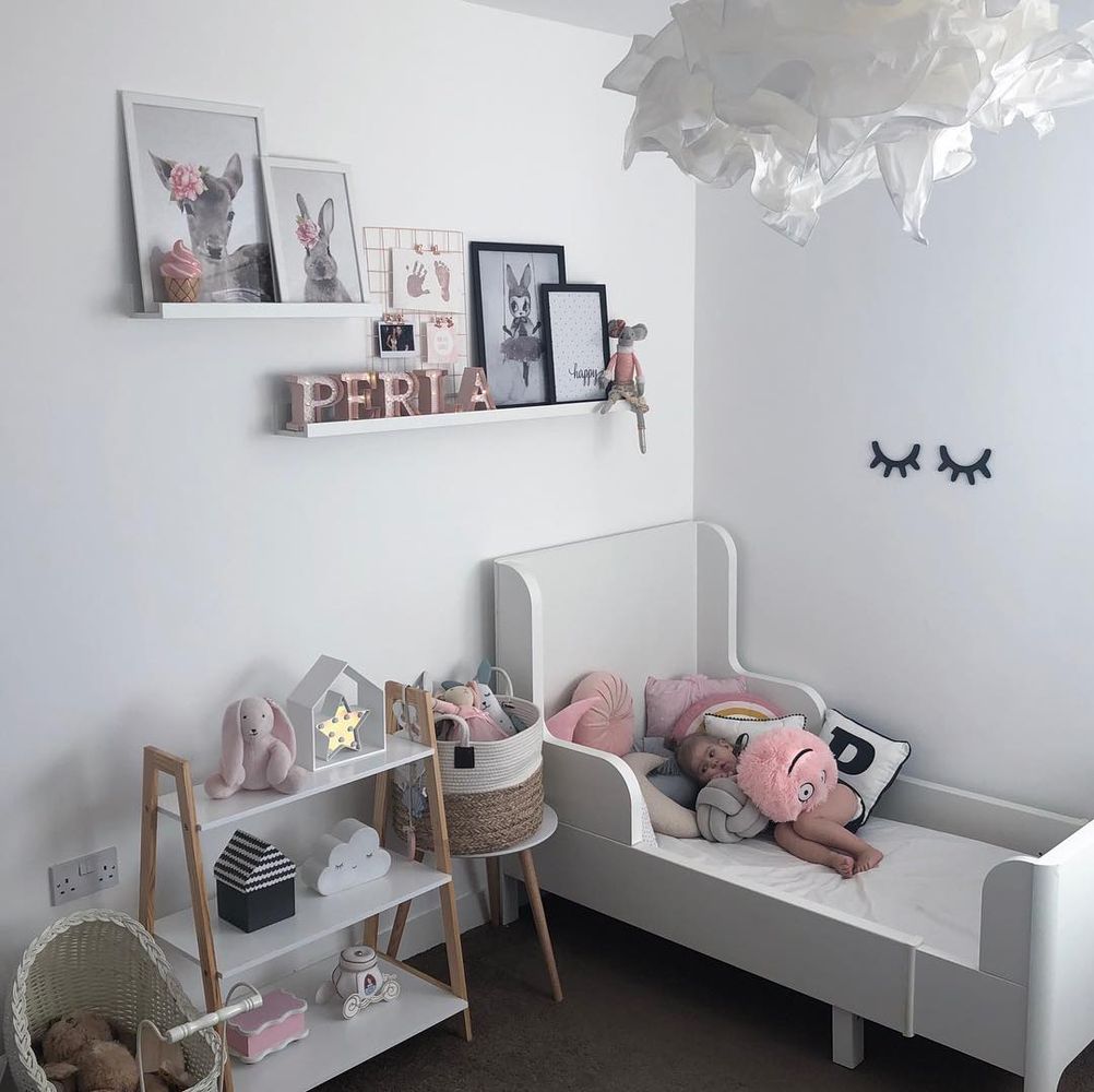 Scandinavian Kids Room design Gray walls ____auguste____