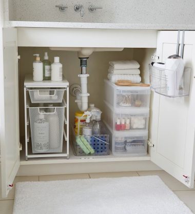 Bathroom storage under cabinet sink thecontainerstore
