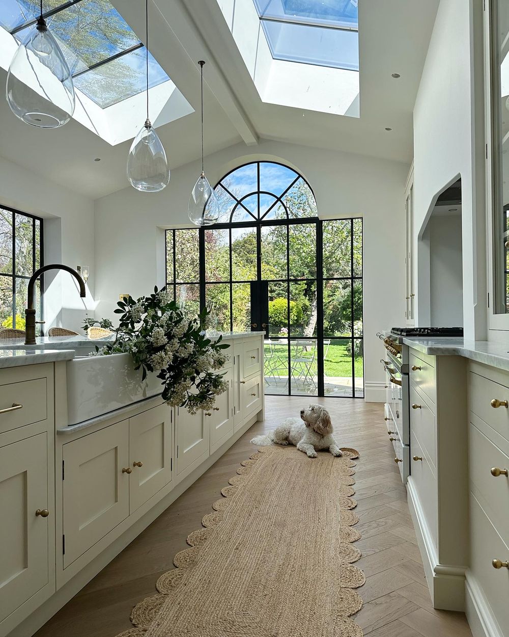 Kitchen window ideas skylight glass pane patio doors styletheclutter