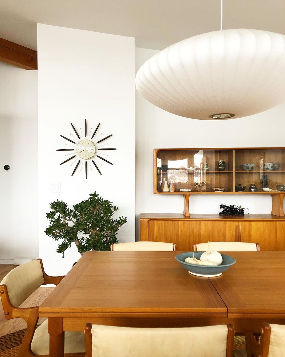 Mid Century Modern Wall decor clock via @postandbeamliving
