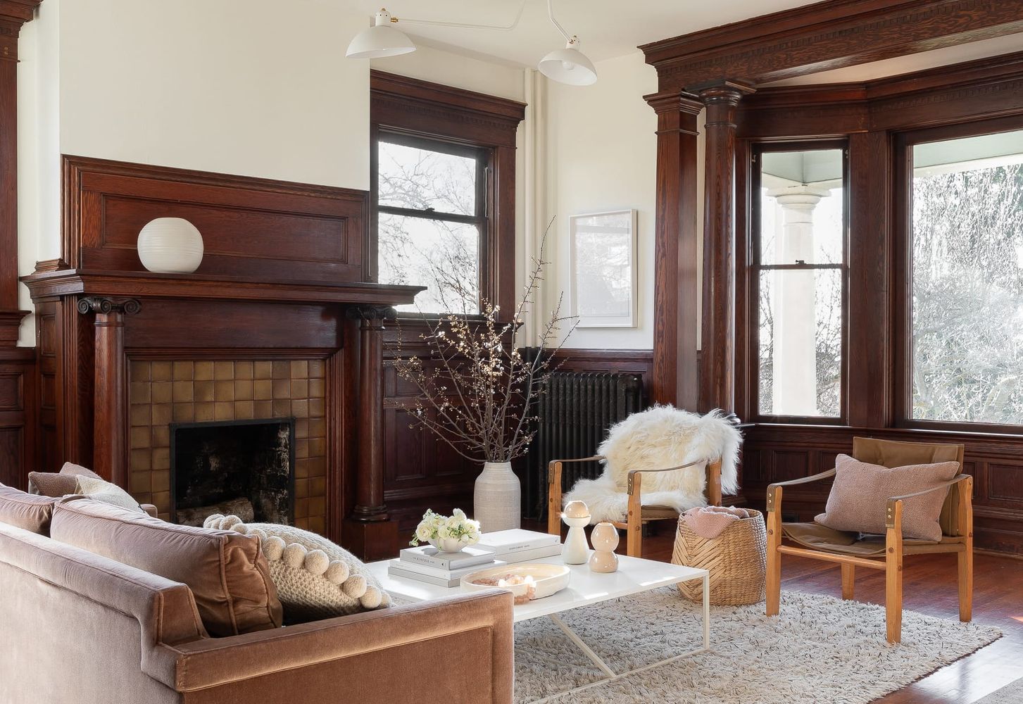 Wood interior design mahogony lisastaton