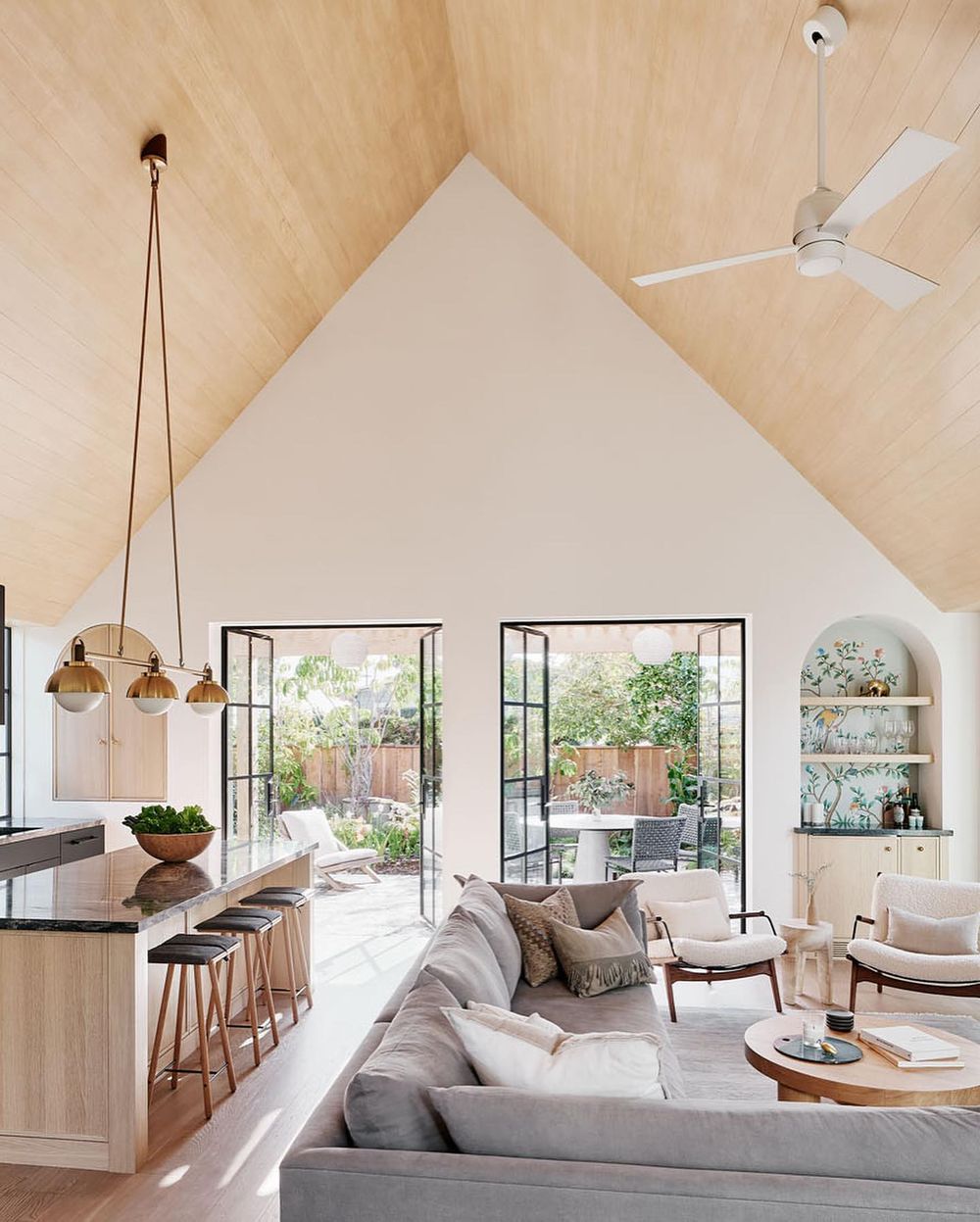 Slanted ceiling home @laneylainc