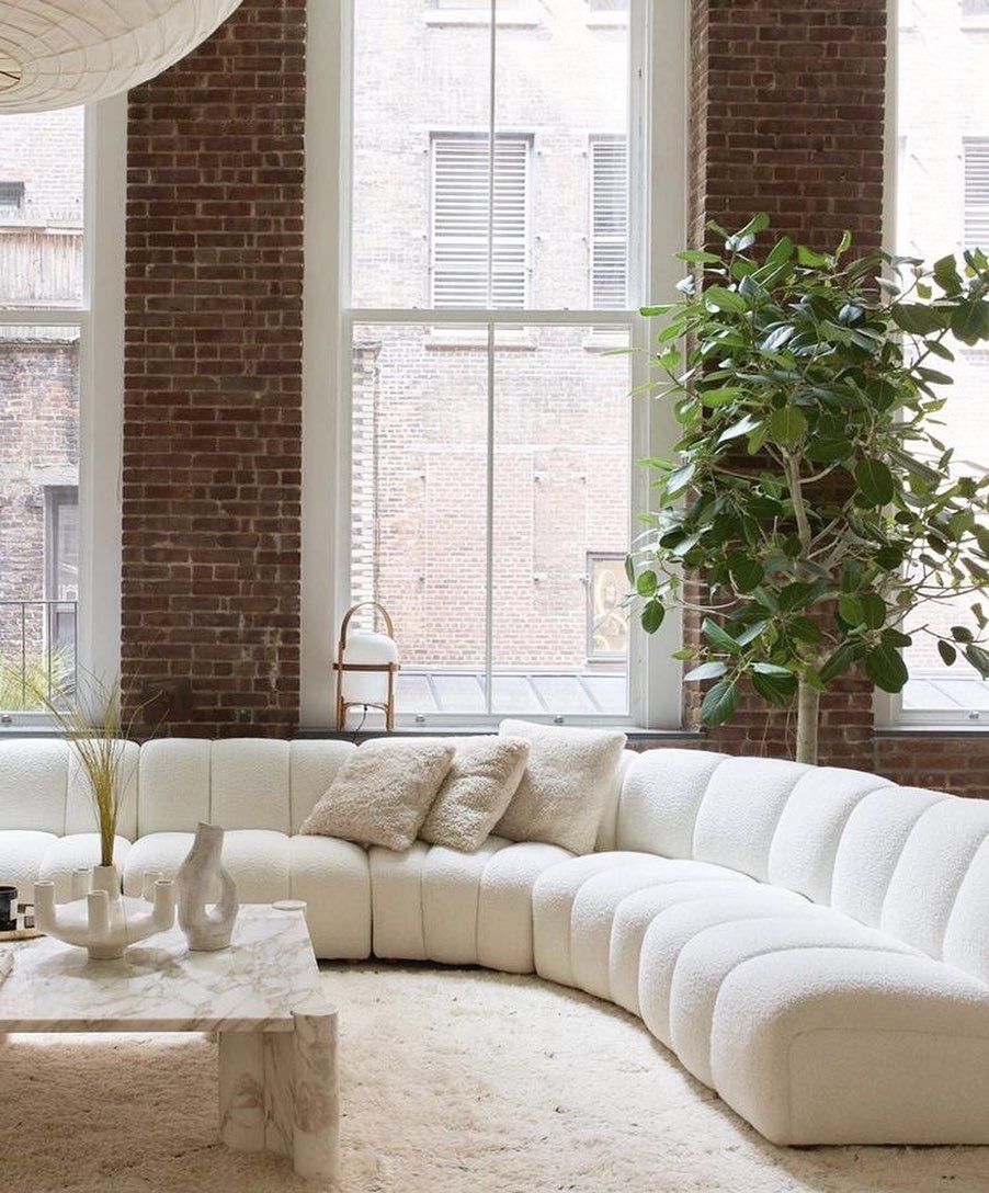 White sofas Claude Home @hoskelsa