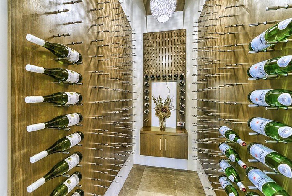Wine cellars gold walls ultrawineracks