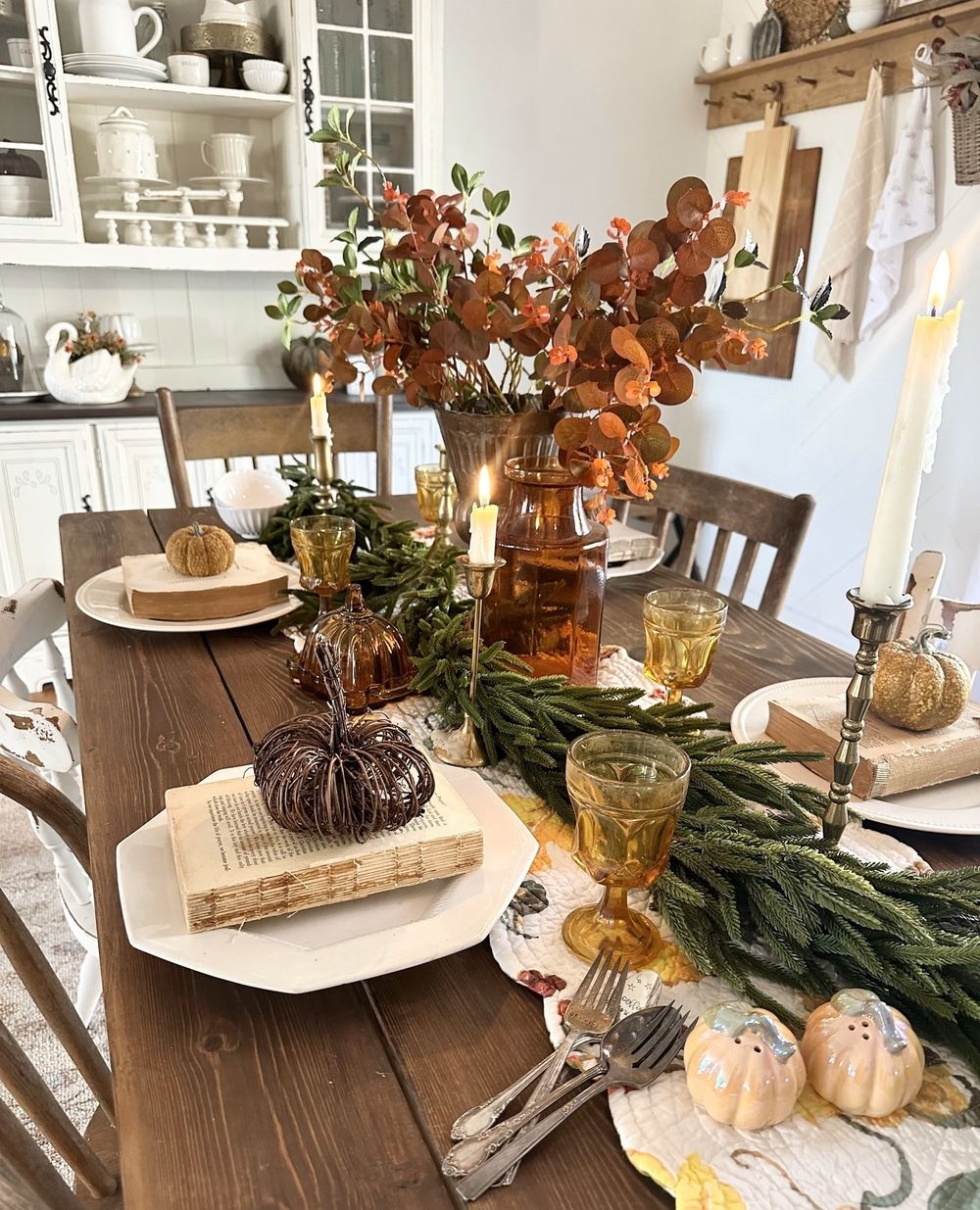 Thanksgiving table setting ideas @itty_bitty_farmhouse